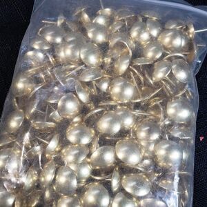 NEW Lot of 250 Furniture Upholstery Brass Nail Heads